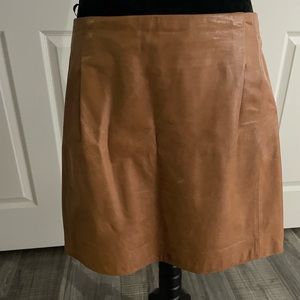 Vice  Leather mini skirt - camel color size 6